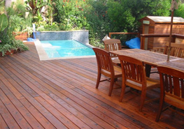 Residential deck table set restoration in Fountain Valley