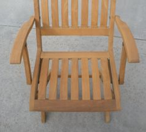 Teak chair refinish in Fullerton