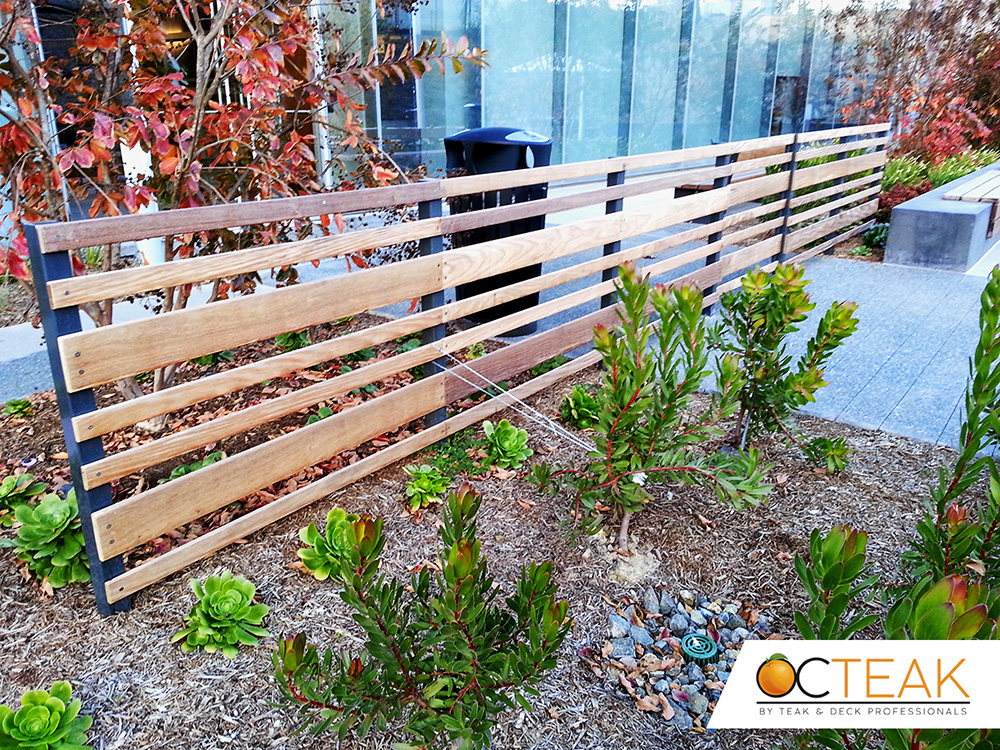 Wooden fence restoration in Orange County | OC Teak